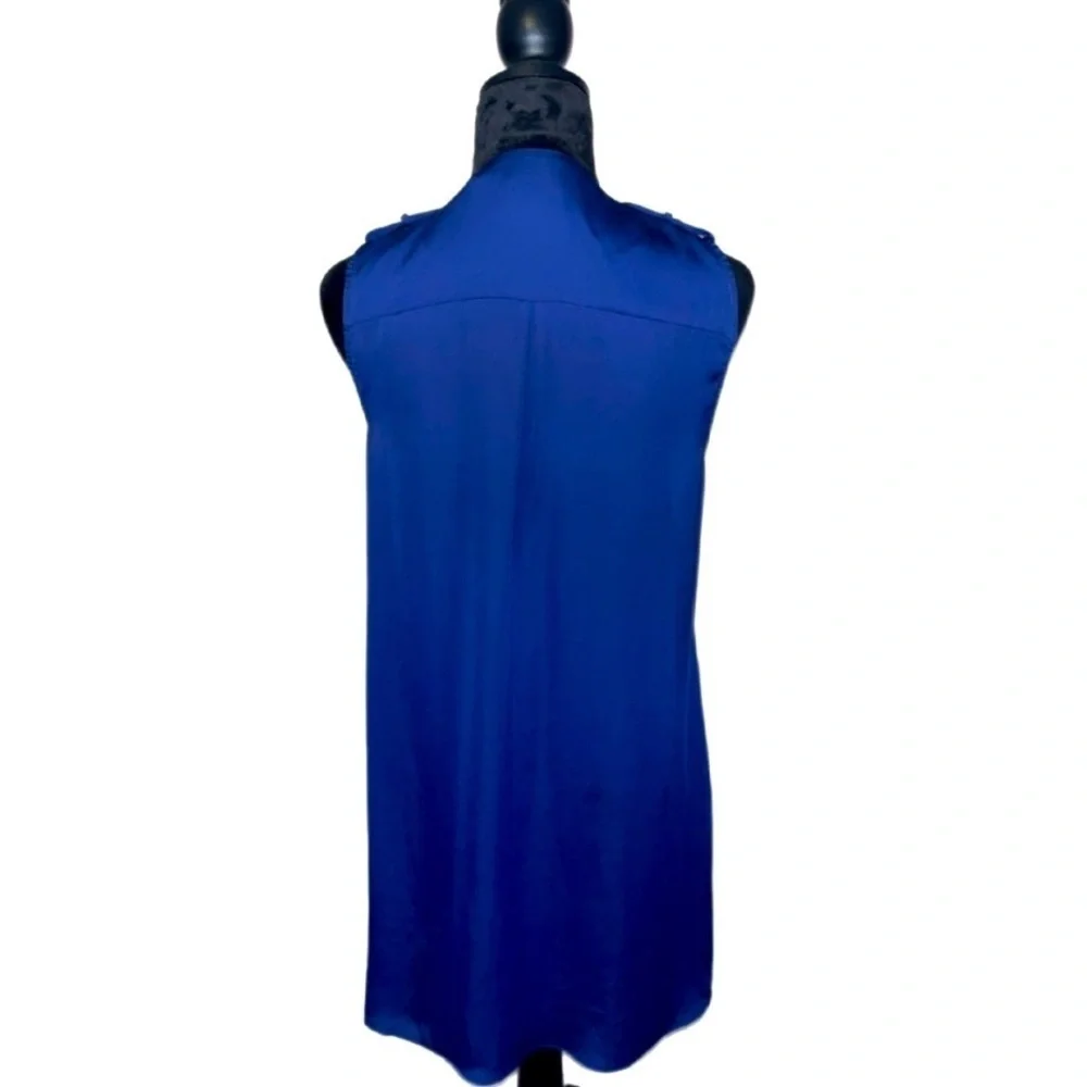 Revolve L'Academie Royal Blue Satin Dress- Small